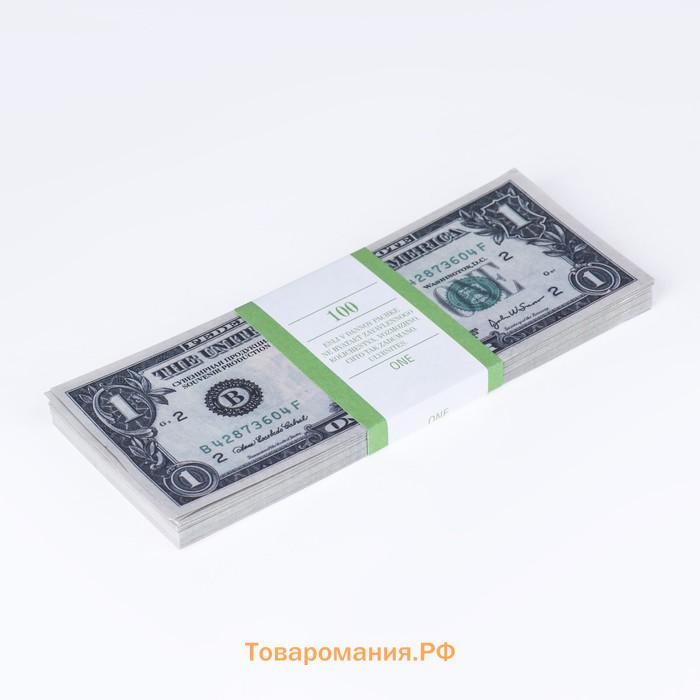 Пачка купюр "1 доллар"