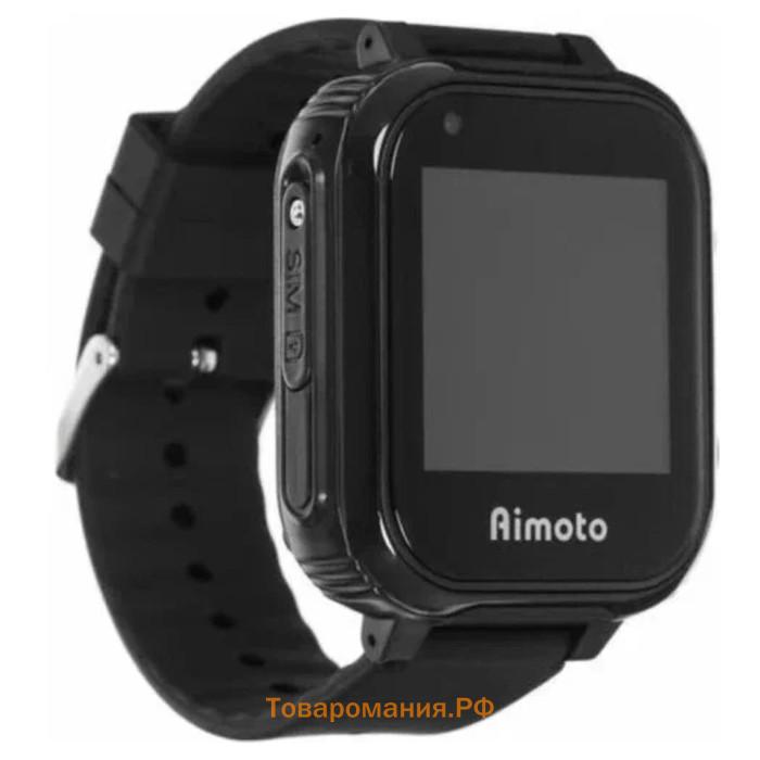 Детские смарт-часы Aimoto Lite, 1.44", 2G,звонки,SOS,история перемещений,сообщения,черные