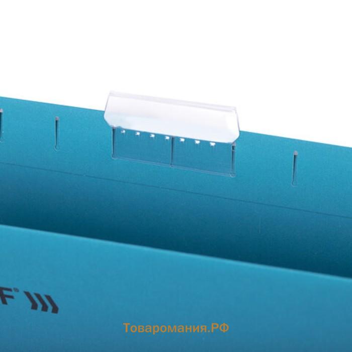 Подвесные папки А4/Foolscap (404х240 мм) до 80 л., 10 шт., синие, картон, STAFF, 270933