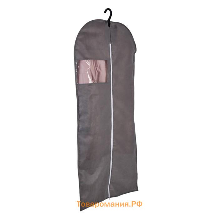 Чехол для одежды на молнии Polini Home, 60х120 см, цвет серый