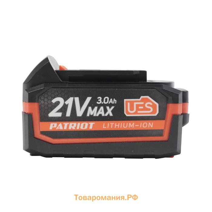 Аккумулятор PATRIOT PB BR 21V, 21 В, Li-ion, 3 Aч, UES, тонкая зарядка