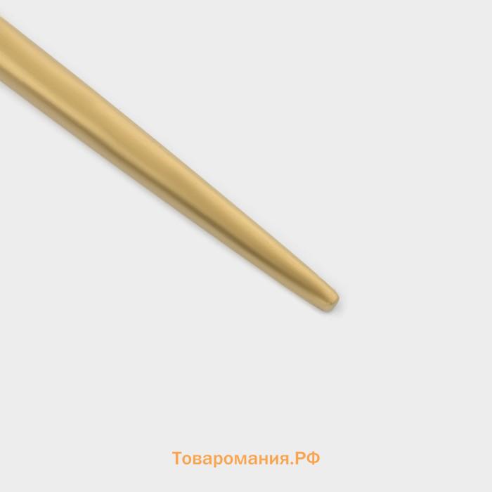 Набор столовых ложек Magistro «Фолк», длина 21.5 см, 6 шт., нержавеющая сталь, золотистый