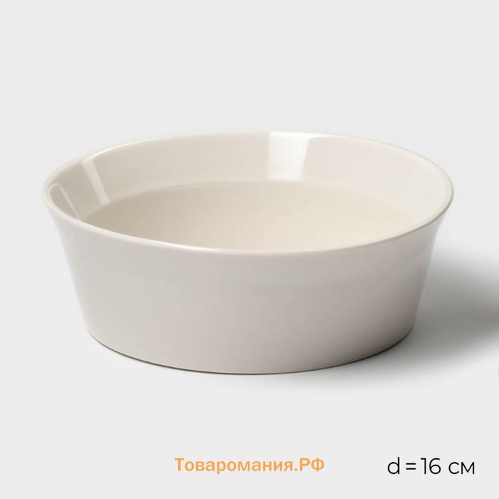 Салатники Magistro Whitewarm, 380/700/1.2 л, d=12/16/20.5 см, набор 3 шт., фарфор, белые
