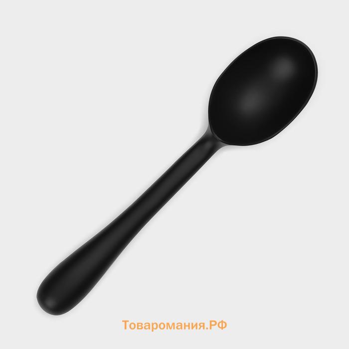 Ложка для мороженого Magistro Vantablack, 16.5×3.8 см, чёрная