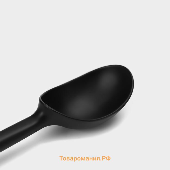 Ложка для мороженого Magistro Vantablack, 16.5×3.8 см, чёрная