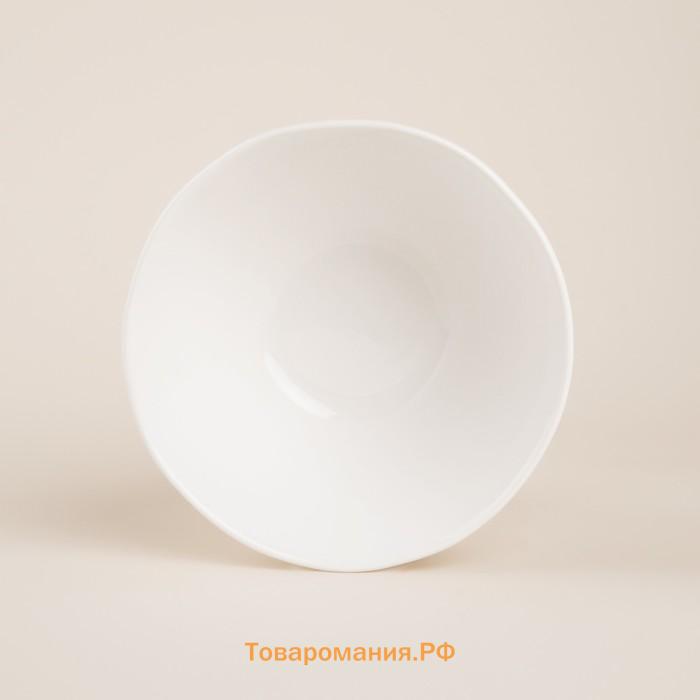 Салатники SL Home «Милый дом», 700 мл, d=16 см, фарфор, набор 2 шт., белые