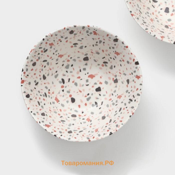 Салатники Magistro Terazzo, 1.4 л, 20×9 см, набор 2 шт., фарфор, белые