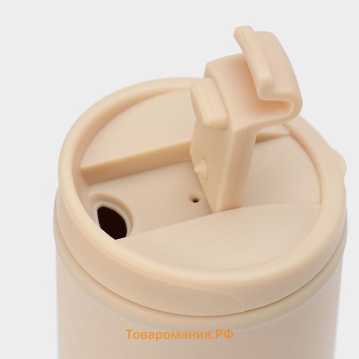 Бутылка для воды Magistro Cork, c элементами пробки, 450 мл, 7×7×23 см, бежевый