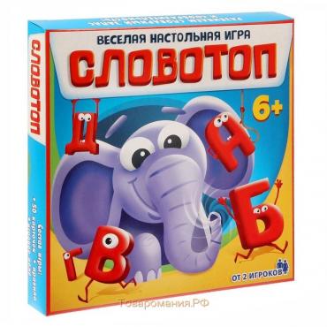 Настольная игра «Словотоп», 50 карт, 6 фишек, игровое поле, 6+