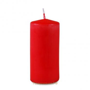 Свеча - цилиндр, 5х11,5 см, 25 ч, 175 г, красная