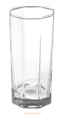 Набор высоких стеклянных стаканов Kosem, 380 мл, 6 шт
