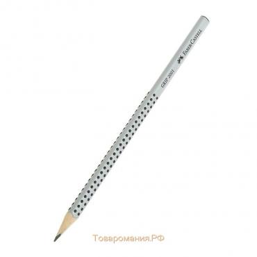 Карандаш чёрнографитный Faber-Castell Grip 2001 B профессиональный, трёхгранный корпус, массажные шашечки