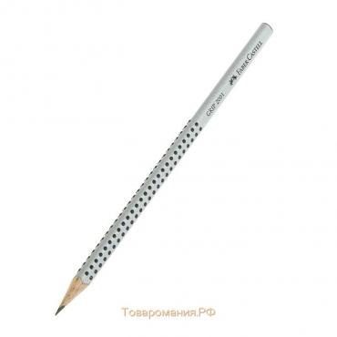 Карандаш чёрнографитный Faber-Castell Grip 2001 HB профессиональный, трёхгранный корпус, массажные шашечки, ЦЕНА ЗА 1 ШТУКУ