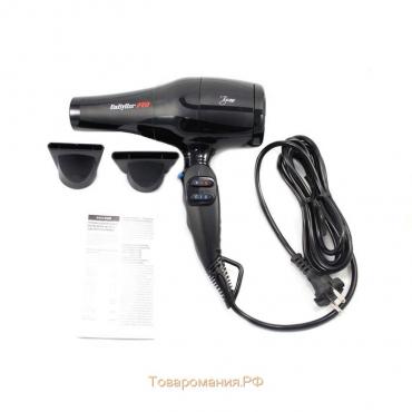 Фен BaByliss Pro Tiziano BAB6330RE, 2300 Вт, 2 скорости, 4 температурных режима, 2 насадки