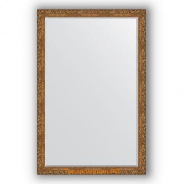 Зеркало с фацетом в багетной раме - виньетка бронзовая 85 мм, 115 х 175 см, Evoform