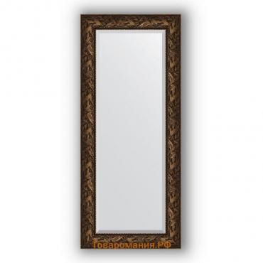 Зеркало с фацетом в багетной раме - византия бронза 99 мм, 64 х 149 см, Evoform
