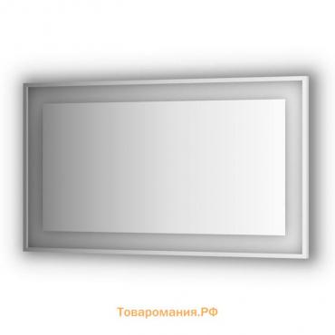 Зеркало в багетной раме со встроенным LED-светильником 31,5 Вт, 130x75 см, Evoform