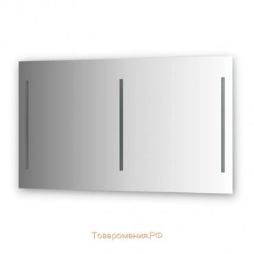 Зеркало с 3-мя встроенными LED-светильниками 16 Вт, 130 х 75 см, Evoform