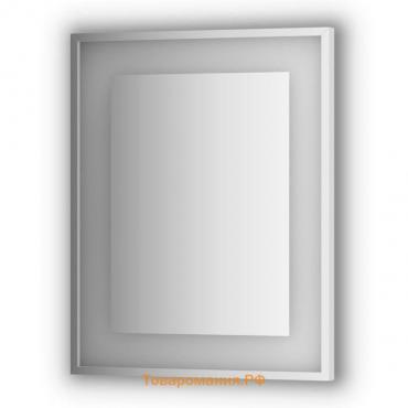 Зеркало в багетной раме со встроенным LED-светильником 18 Вт, 60x75 см, Evoform