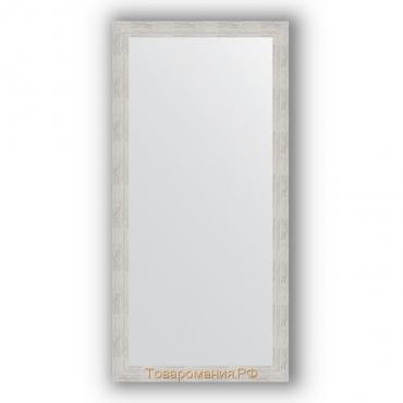 Зеркало в багетной раме - серебряный дождь 70 мм, 76 х 156 см, Evoform