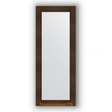 Зеркало в багетной раме - бронзовая лава 90 мм, 60 х 150 см, Evoform