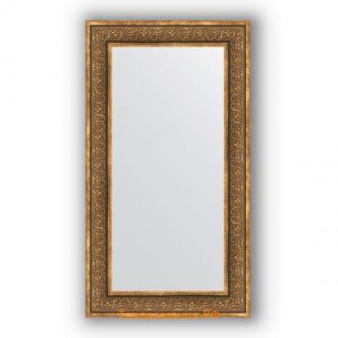 Зеркало в багетной раме - вензель бронзовый 101 мм, 63 х 113 см, Evoform