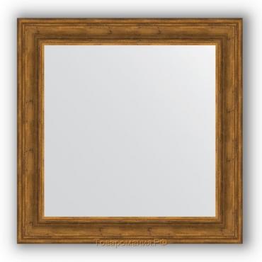 Зеркало в багетной раме - травленая бронза 99 мм, 82 х 82 см, Evoform