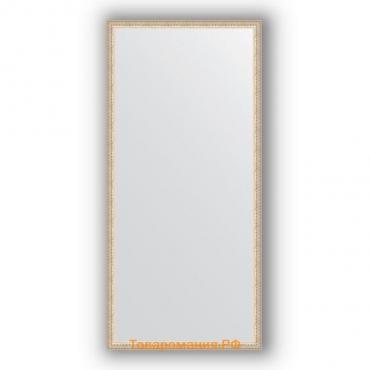 Зеркало в багетной раме - мельхиор 41 мм, 71 х 151 см, Evoform