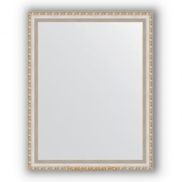 Зеркало в багетной раме - версаль серебро 64 мм, 75 х 95 см, Evoform
