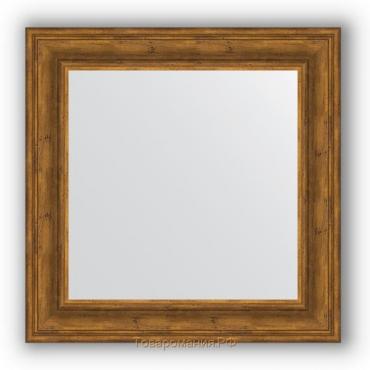 Зеркало в багетной раме - травленая бронза 99 мм, 72 х 72 см, Evoform