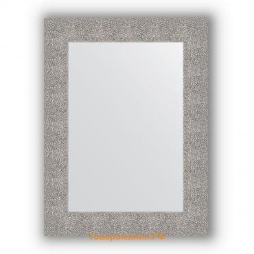 Зеркало в багетной раме - чеканка серебряная 90 мм, 60 х 80 см, Evoform