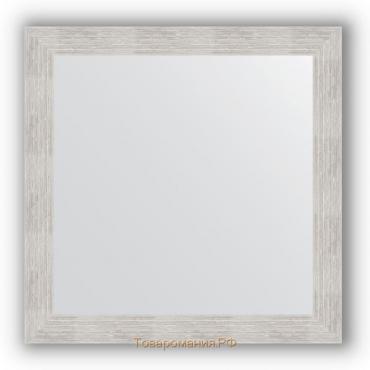 Зеркало в багетной раме - серебряный дождь 70 мм, 76 х 76 см, Evoform