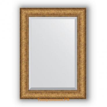 Зеркало с фацетом в багетной раме - медный эльдорадо 73 мм, 54 х 74 см, Evoform