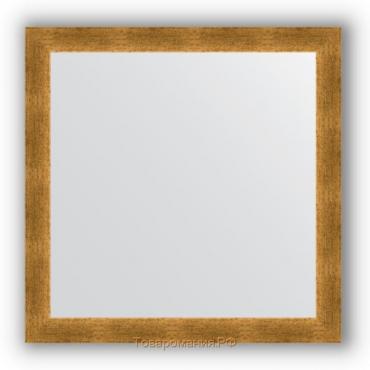 Зеркало в багетной раме - травленое золото 59 мм, 74 х 74 см, Evoform