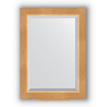 Зеркало с фацетом в багетной раме - сосна 62 мм, 51 х 71 см, Evoform