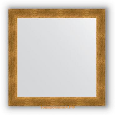 Зеркало в багетной раме - травленое золото 59 мм, 64 х 64 см, Evoform