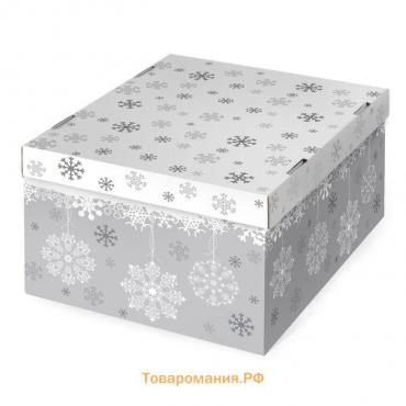 Складная коробка «Let it snow», 31,2 х 25,6 х 16,1 см, Новый год