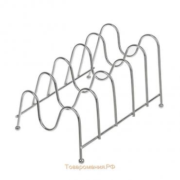 Подставка для крышек на 5 предметов, 22,5×20,5×16,5 см, цвет хром