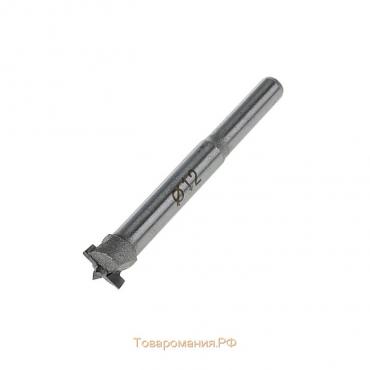 Сверло Форстнера ТУНДРА, твердосплавные пластины, цилиндрический хвостовик, 12 мм
