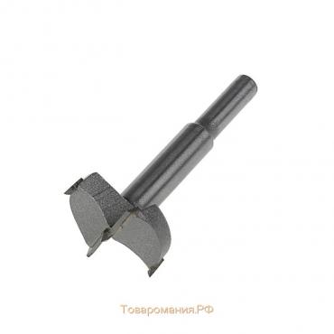 Сверло Форстнера ТУНДРА, твердосплавные пластины, цилиндрический хвостовик, 35 мм