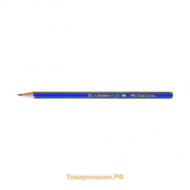 Карандаш чернографитный Faber-Castell GOLDFABER 1221 2B, шестигранный, цена за 1 шт