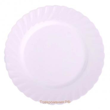 Тарелка обеденная, d=27 см, цвет белый