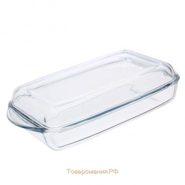 Форма прямоугольная для запекания и выпечки из жаропрочного стекла Borcam, 2 л