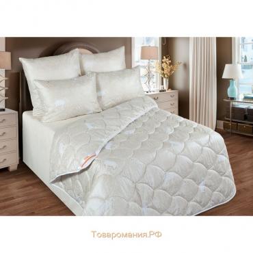 Одеяло стандарт ОМШ/300-15эк1 140х205см, шерсть мериноса, ткань глосс-сатин, пэ100%