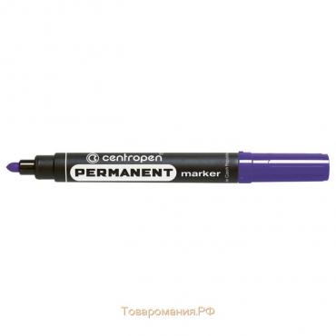 Маркер перманентный 5.0 мм Centropen 8566, линия 2,5 мм, цвет фиолетовый