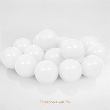 Шарики для сухого бассейна с рисунком, диаметр шара 7,5 см, набор 500 штук, цвет белый
