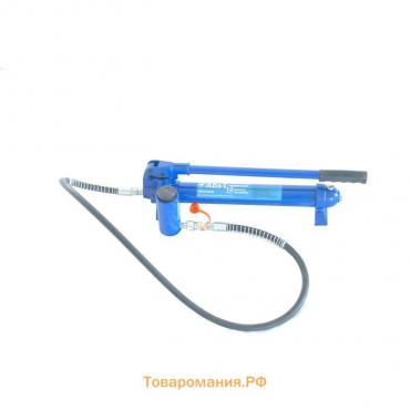 Гидравлический насос AE&T T03010P, ручной, 10 т, 630 бар, 1/4", 0.6 л, шланг 1200 мм