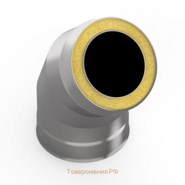 Сэндвич-отвод 135°, d 130 × 200 мм, нерж/нерж, 1.0 мм/0.5 мм