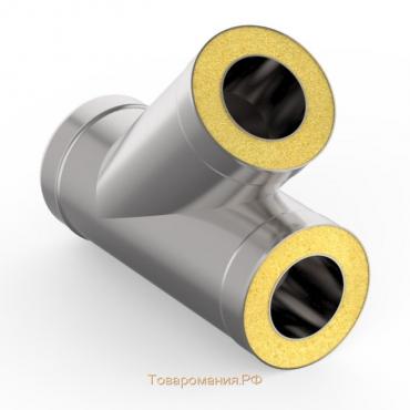 Сэндвич-Тройник 135°, d 130 × 200 мм, нерж/оцинк, 0.5 мм/0.5 мм