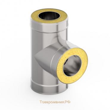 Сэндвич-Тройник 90°, d 180 × 260 мм, нерж/оцинк, 0.5 мм/0.5 мм